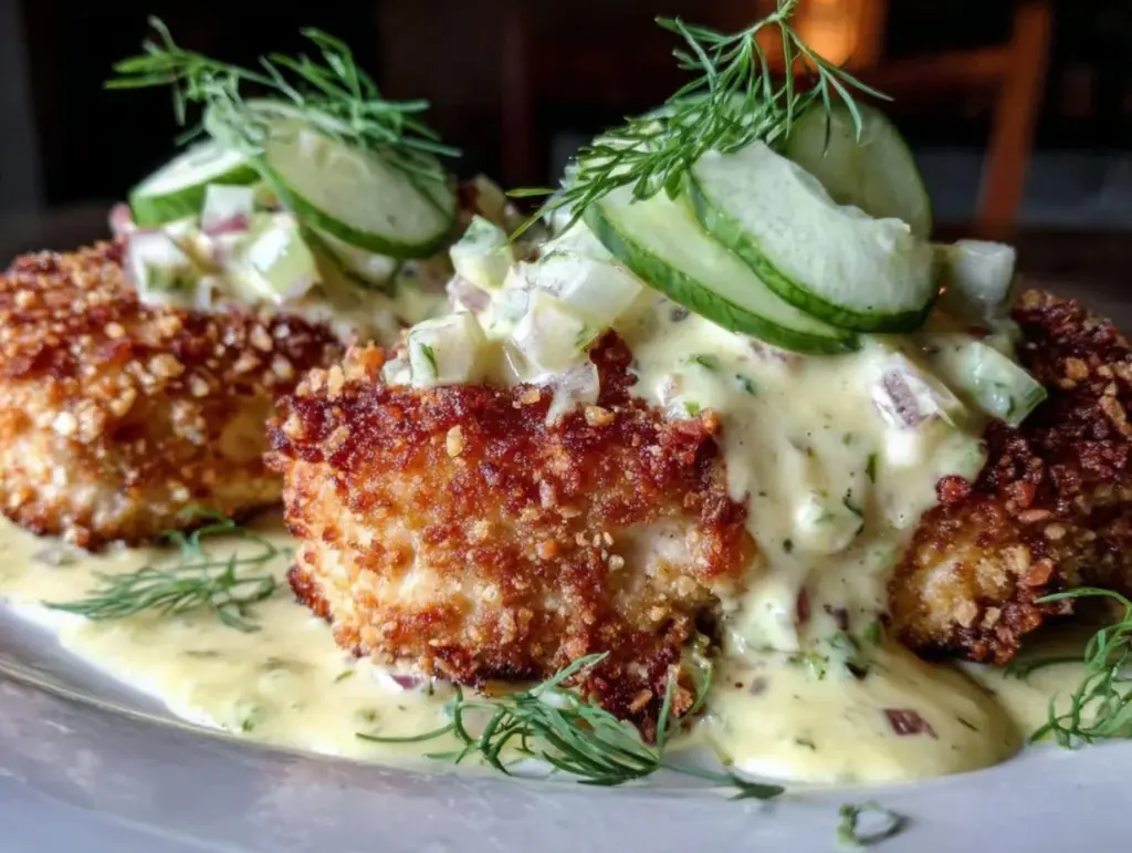 dill pickle parmesan chicken - featured image