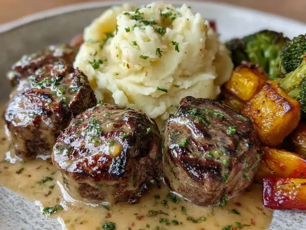 garlic butter steak - featured image