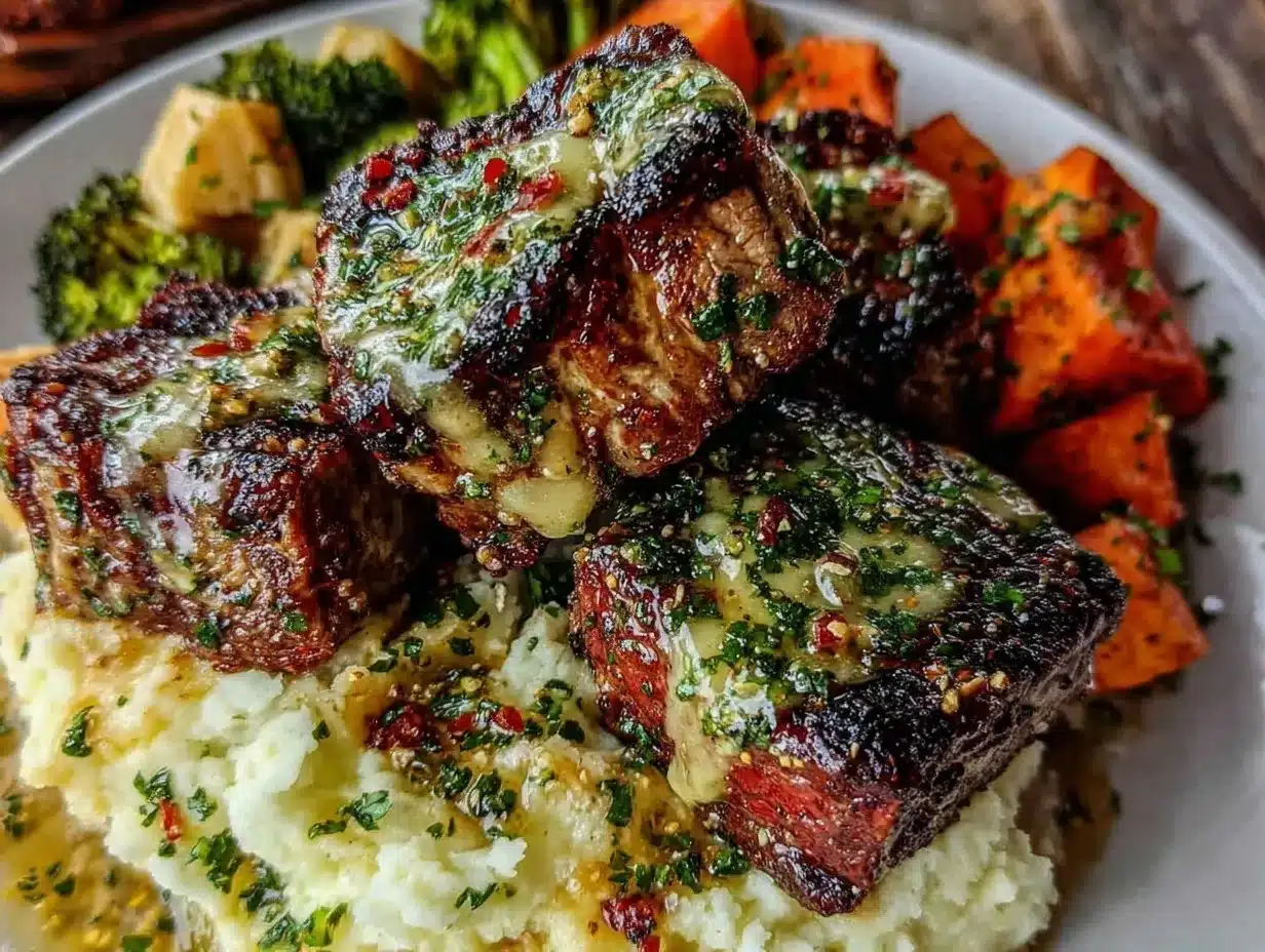 garlic butter steak preparation steps