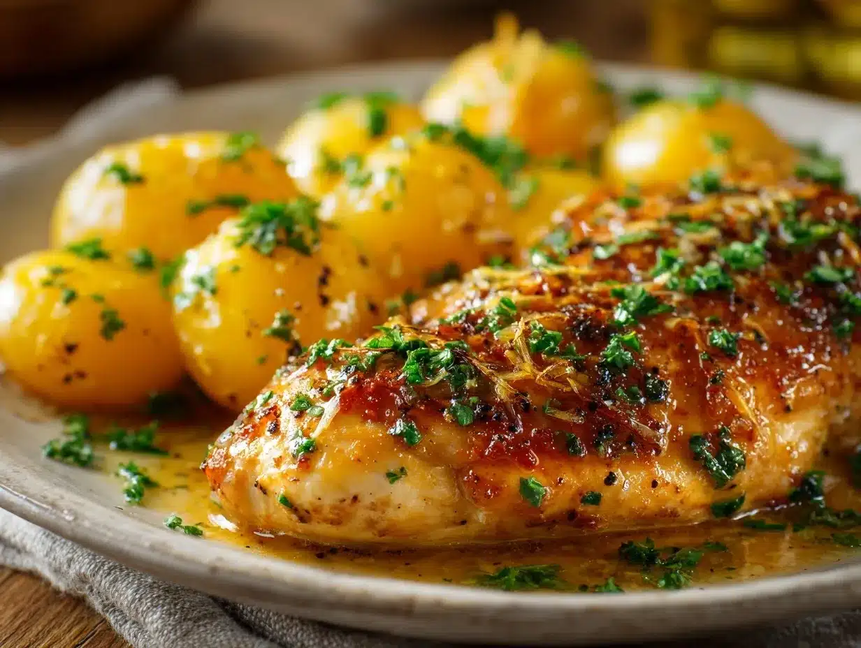 Garlic Parmesan Crockpot Chicken preparation steps