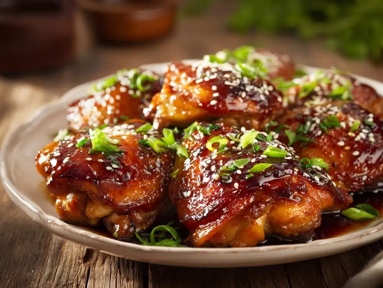 Honey Garlic Chicken Thighs preparation steps
