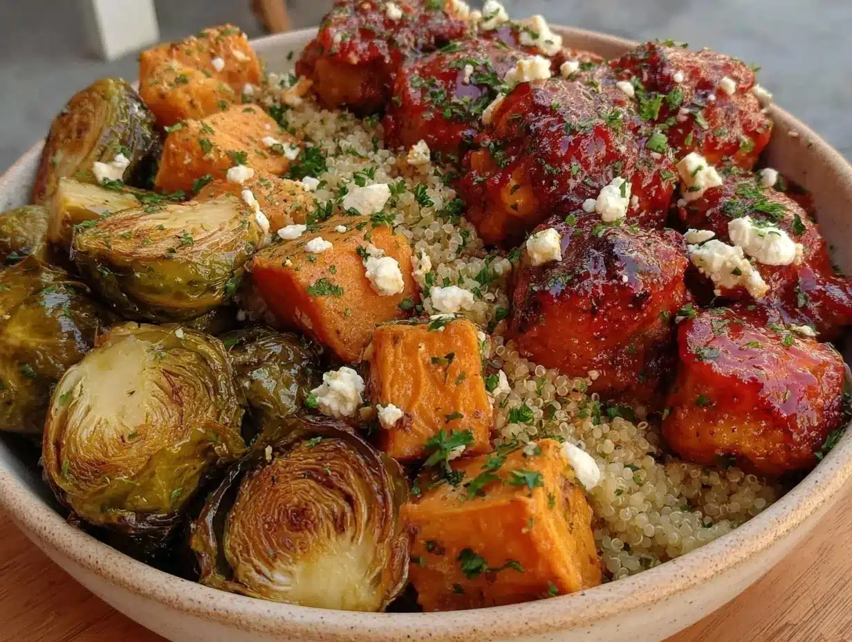 hot honey chicken bowl preparation steps