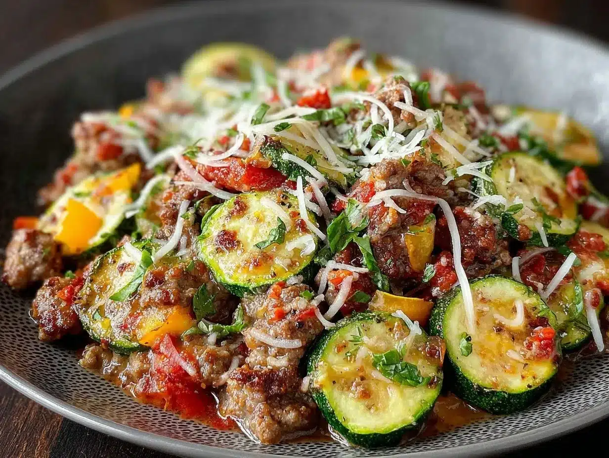 Italian Ground Turkey Skillet preparation steps