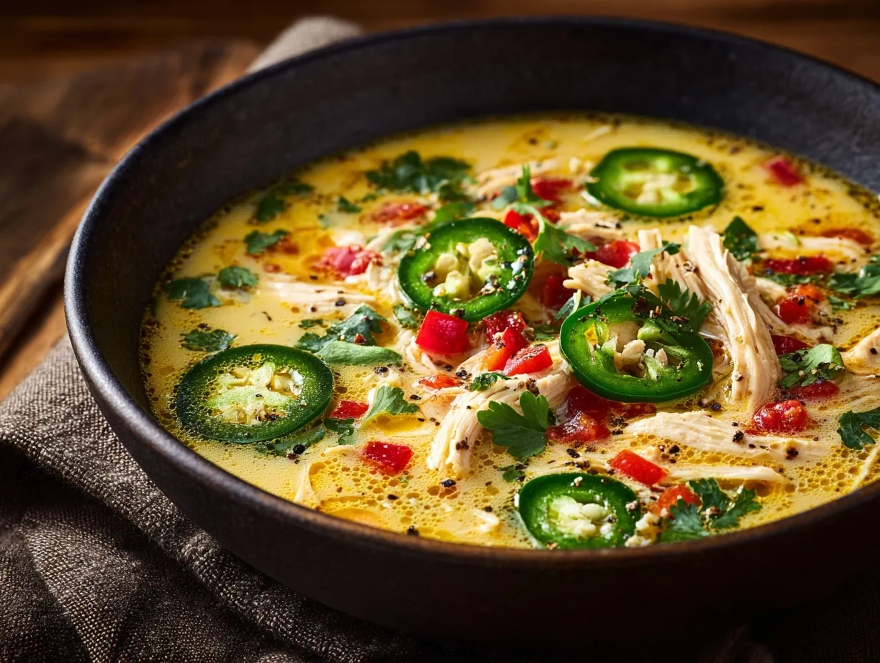 Jalapeño Popper Chicken Soup preparation steps