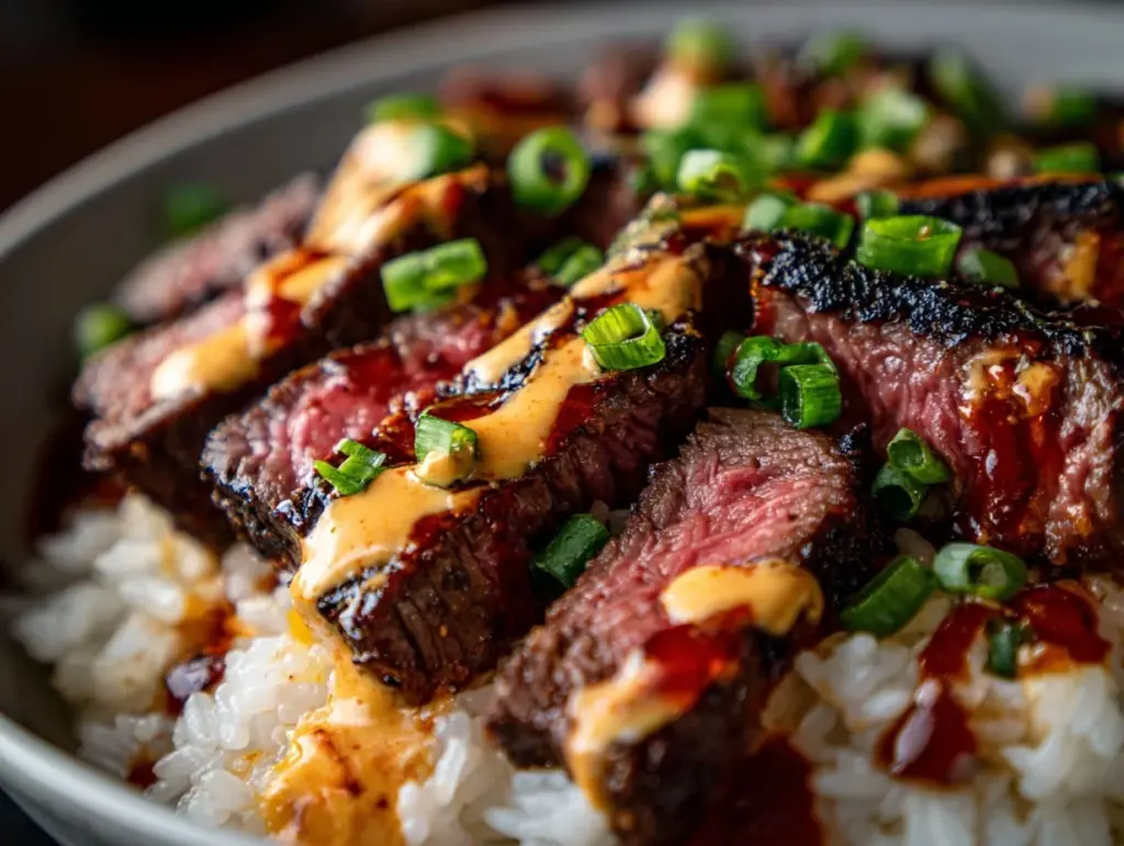 Korean BBQ Steak Rice Bowls - featured image