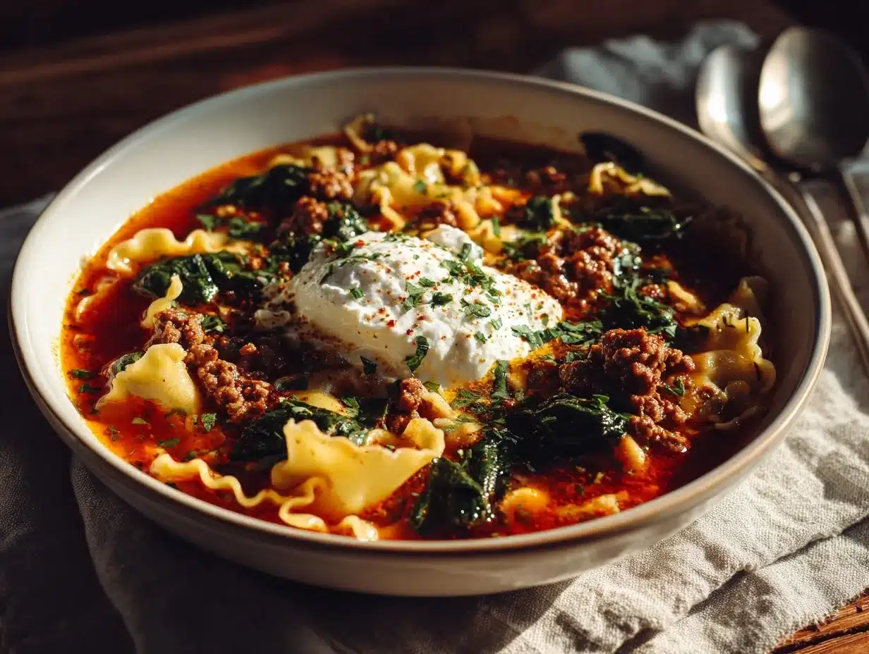 lasagna soup preparation steps