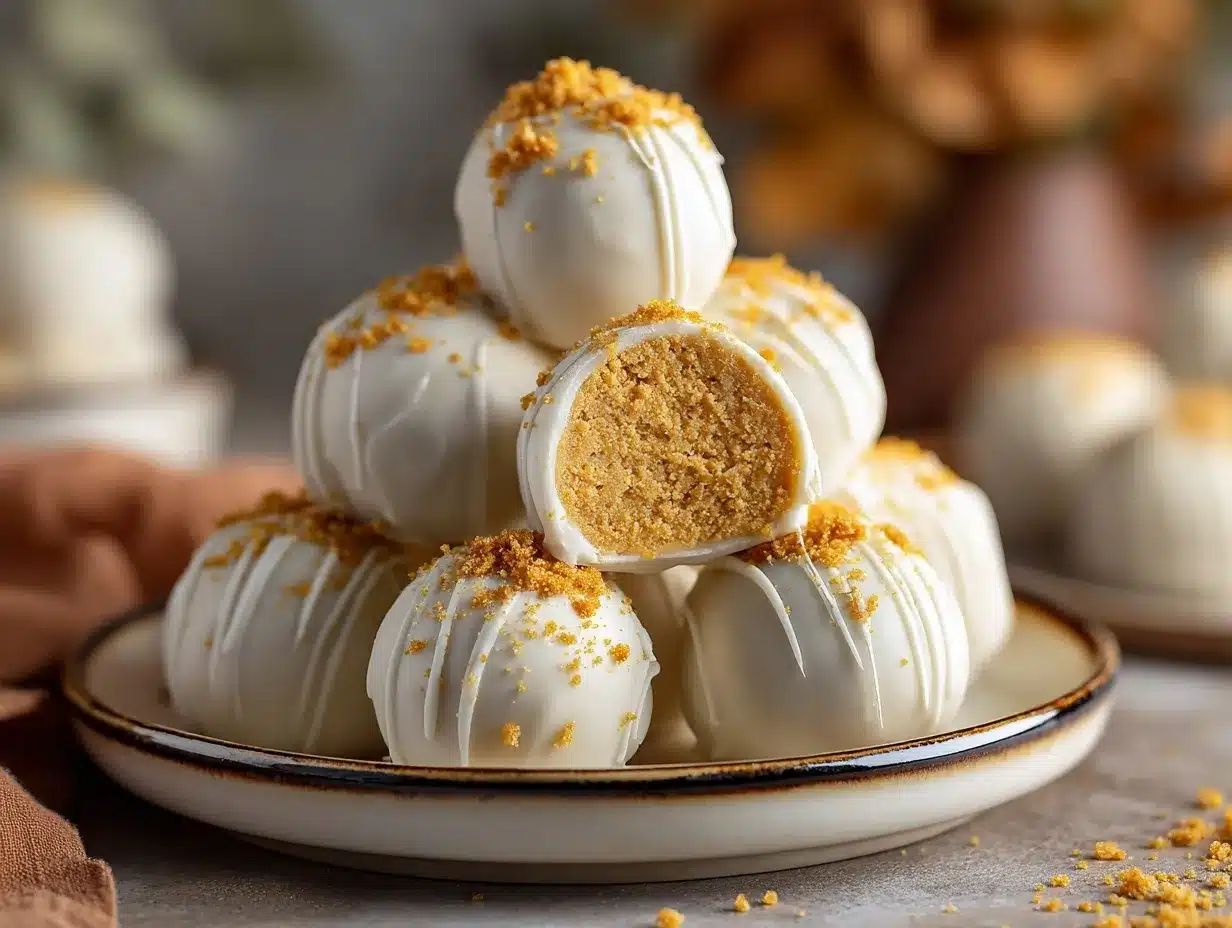 No Bake Pumpkin Cheesecake Balls preparation steps