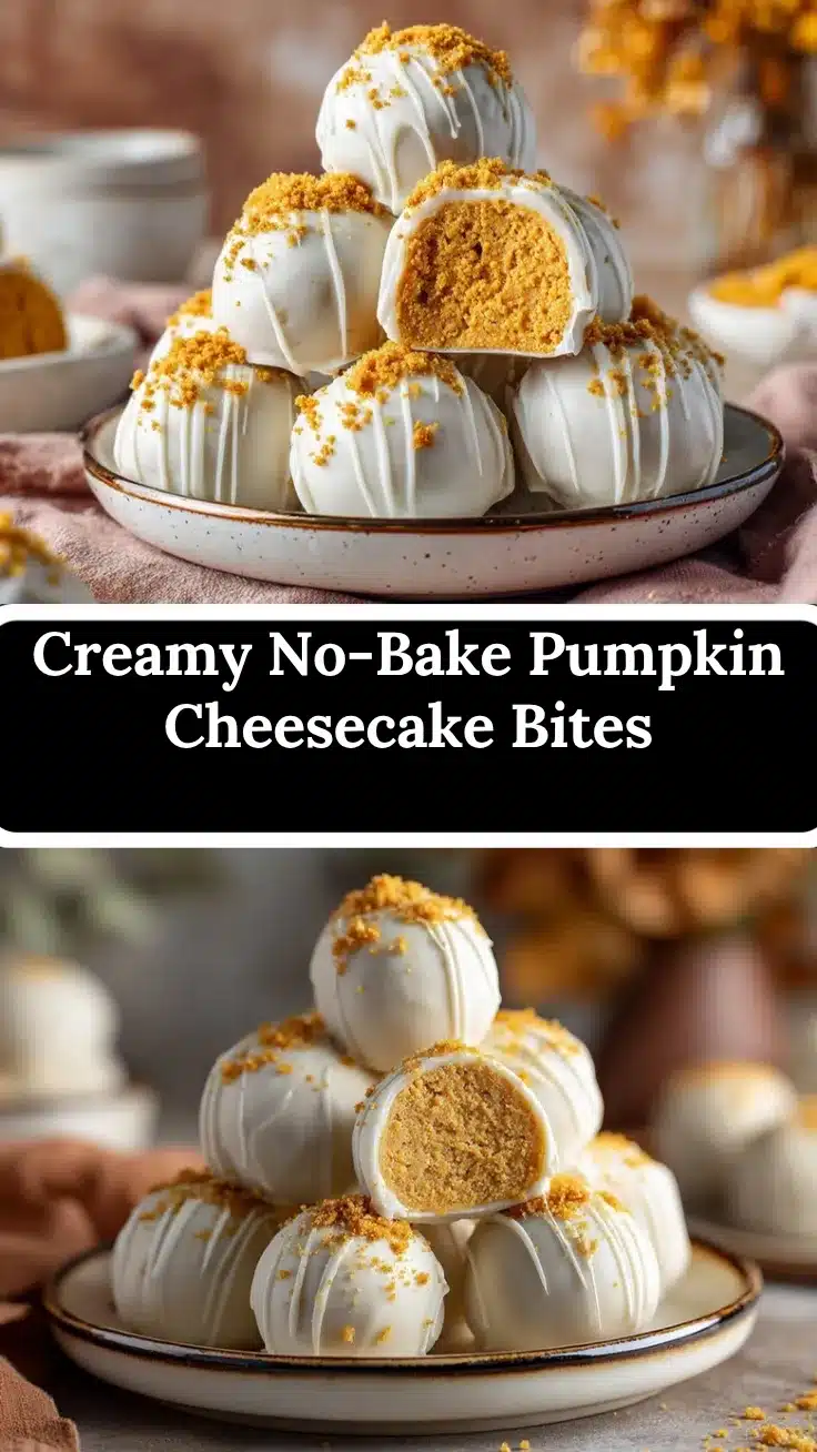 No Bake Pumpkin Cheesecake Balls recipe