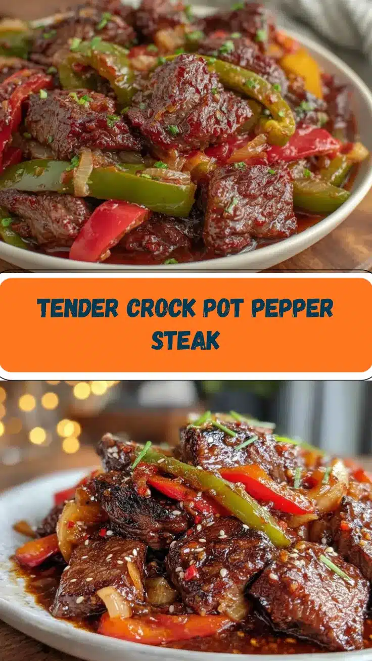 pepper steak crock pot recipe