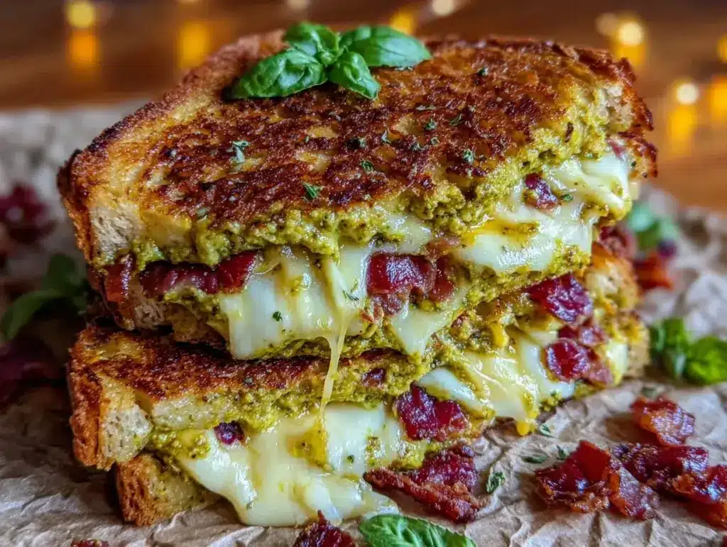 pesto grilled cheese - featured image