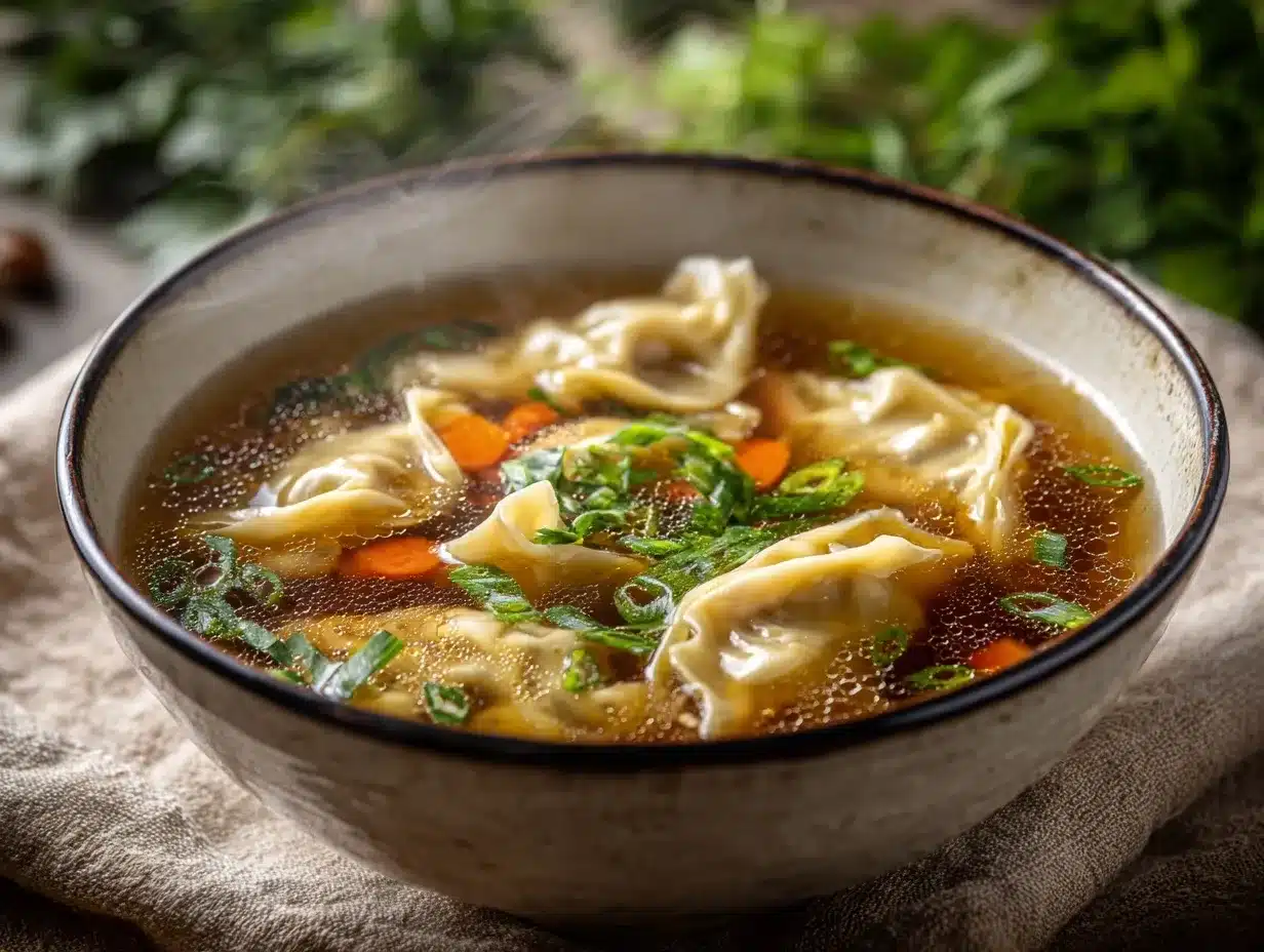 Potsticker Soup preparation steps