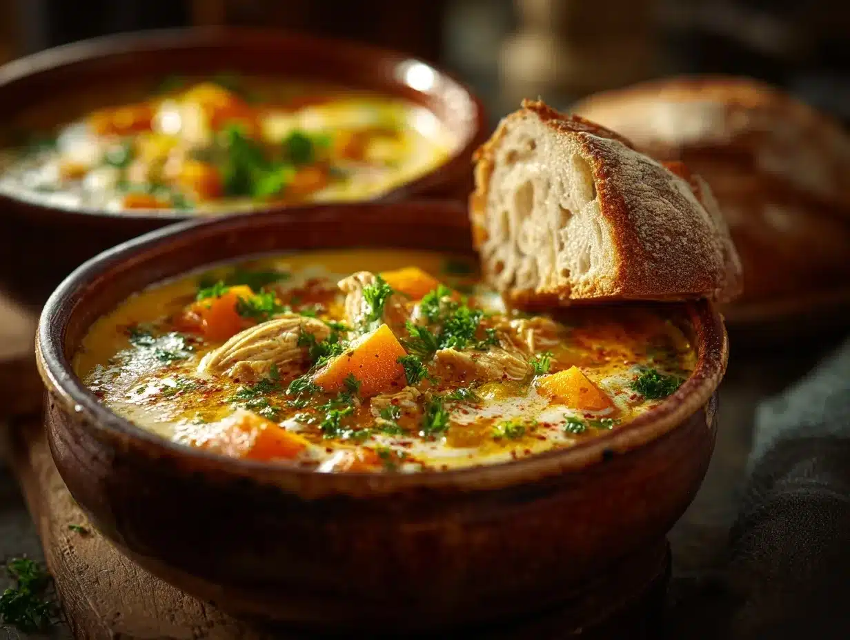 Pumpkin Chicken Soup preparation steps