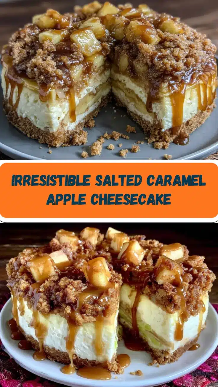 salted caramel apple pie cheesecake recipe