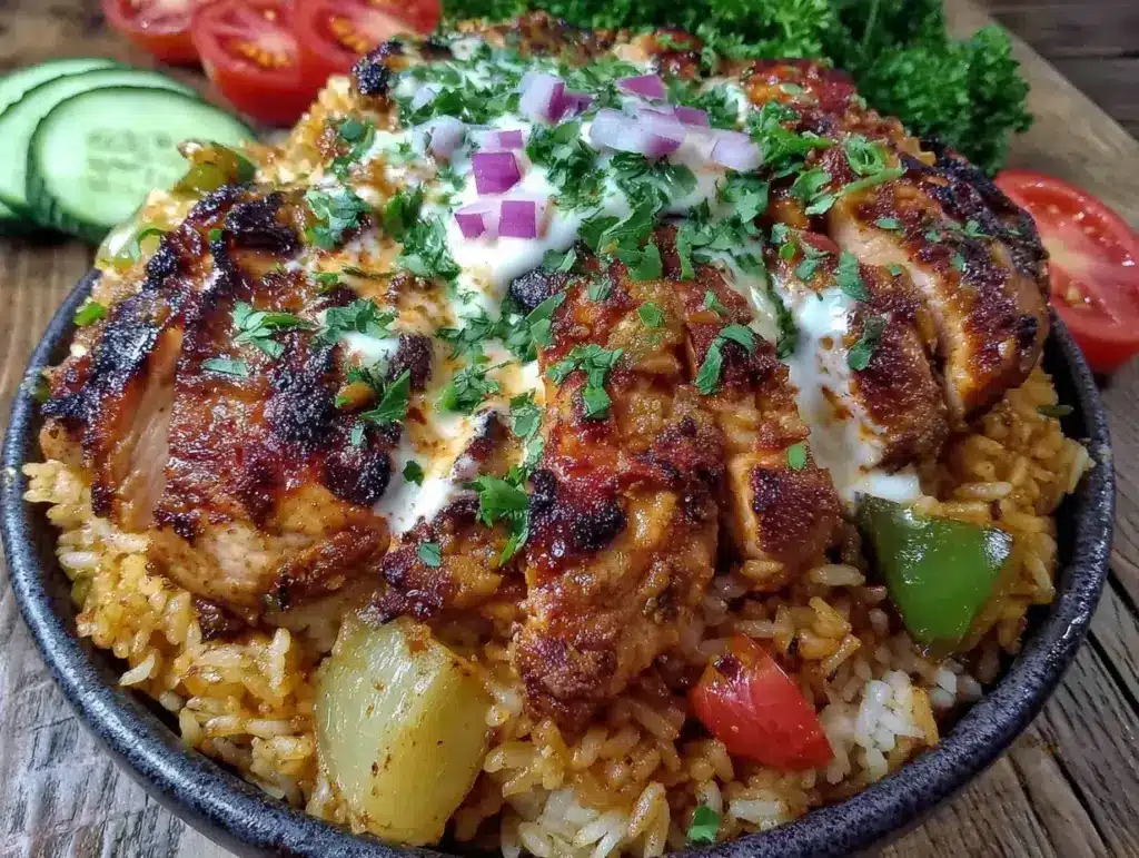 shawarma chicken and rice - featured image