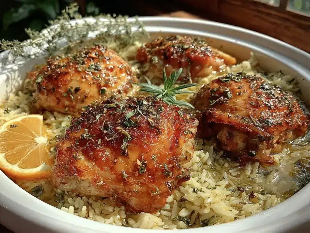 slow cooker lemon herb chicken - featured image