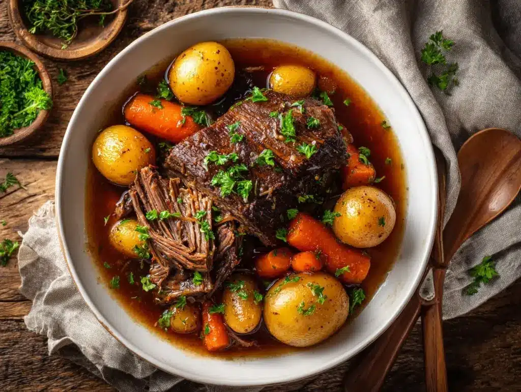 slow cooker pot roast - featured image