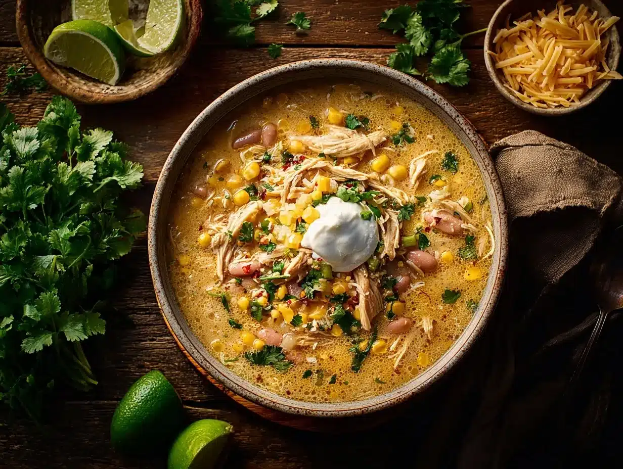 Sweet Corn Chicken Chili preparation steps