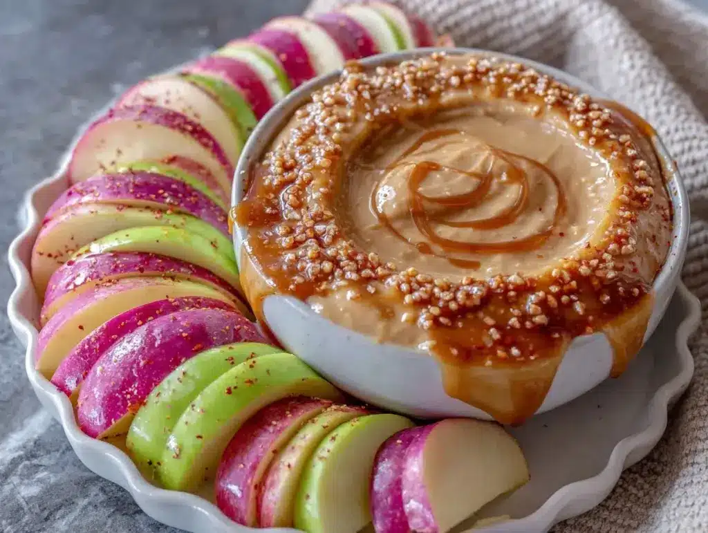 toffee apple dip - featured image