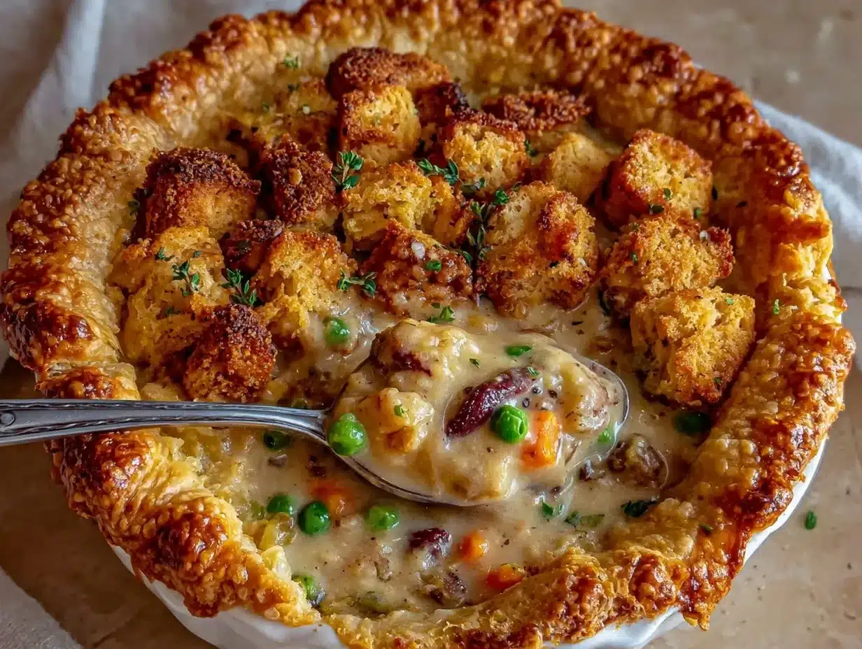 Vegan Thanksgiving Pot Pie preparation steps
