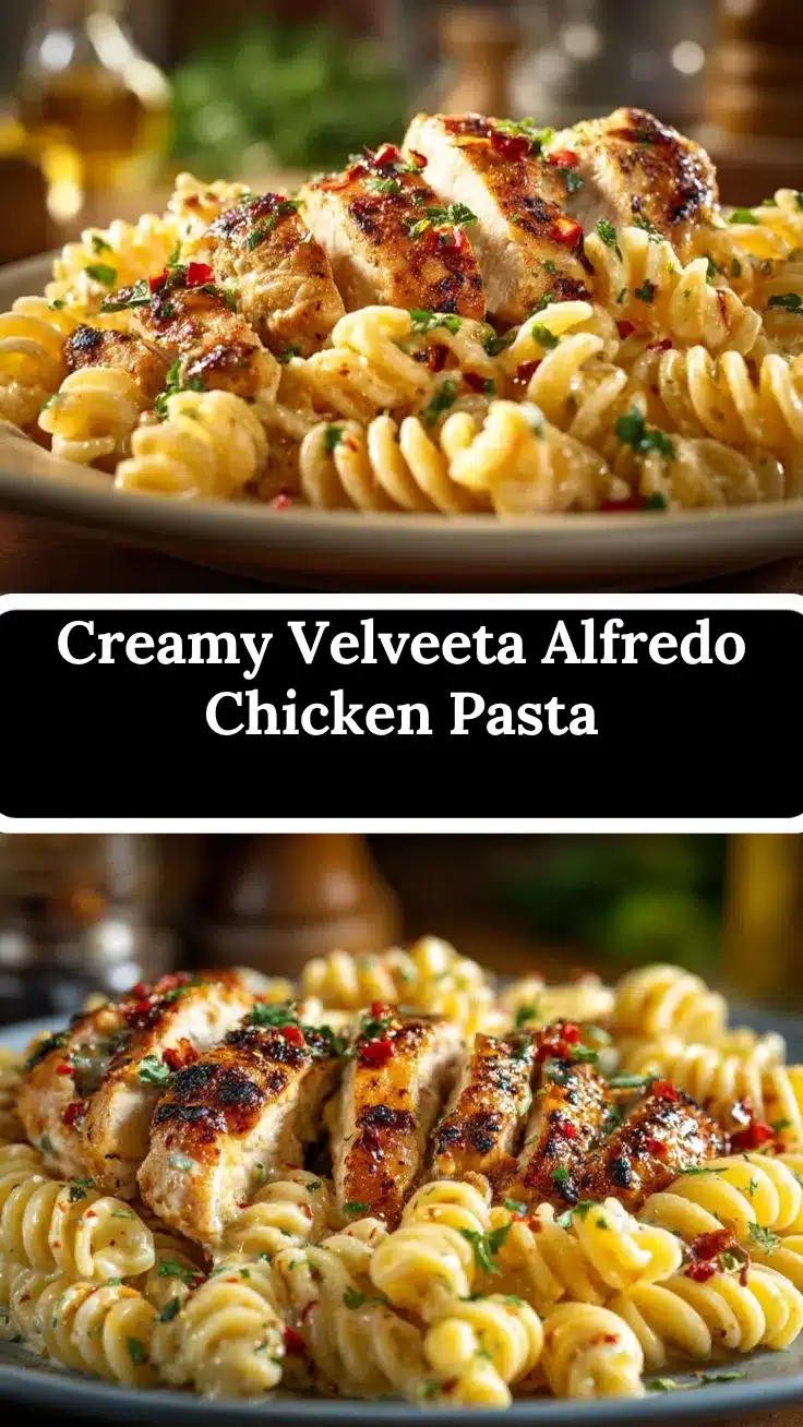 Velveeta Alfredo Chicken Rotini recipe