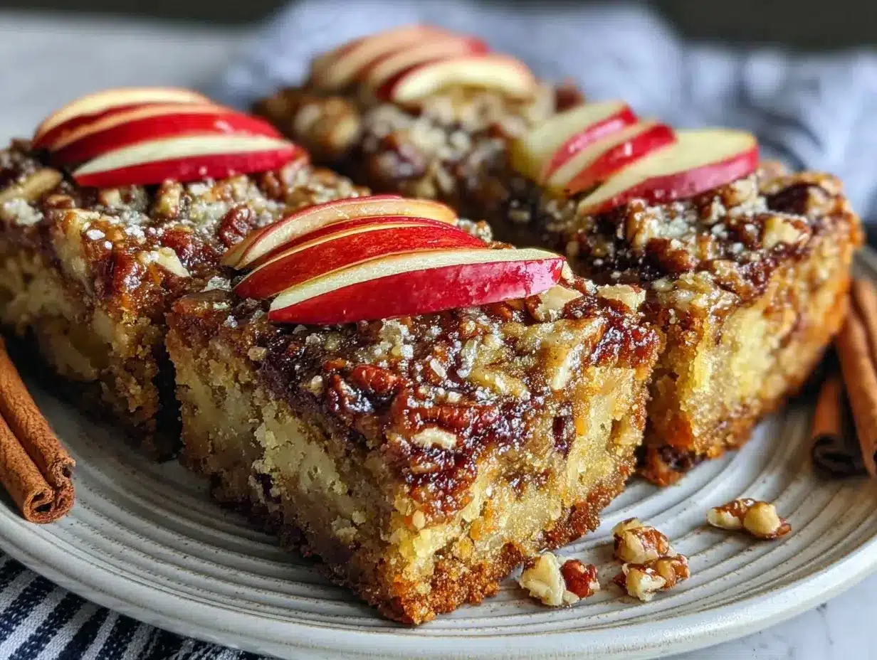 apple brownies with pecans preparation steps