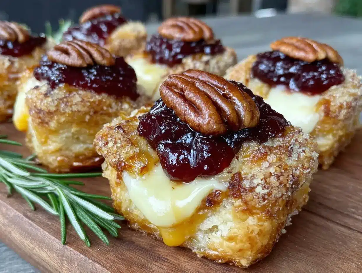 baked cranberry brie bites preparation steps