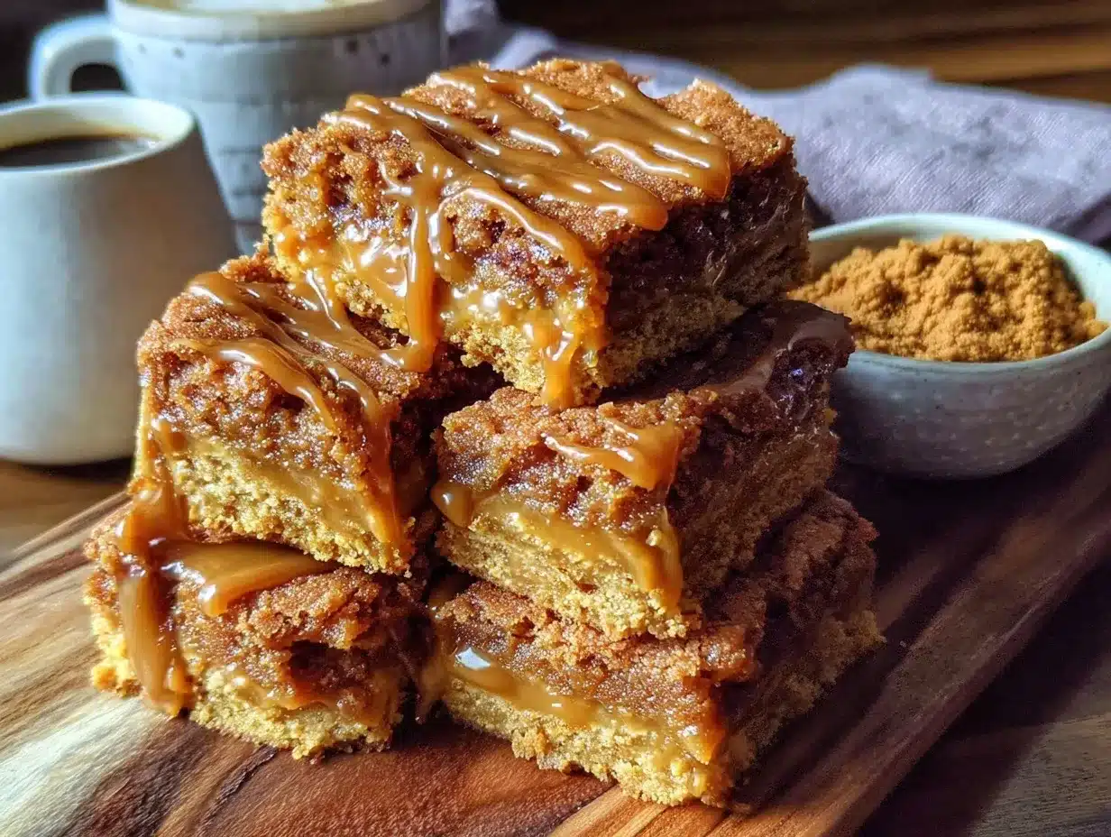 Biscoff Blondies preparation steps