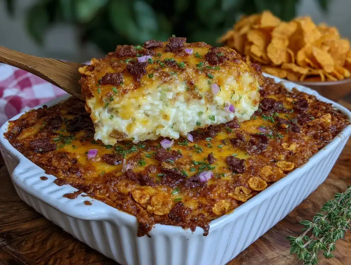 Cheesy Doritos Chicken Casserole preparation steps