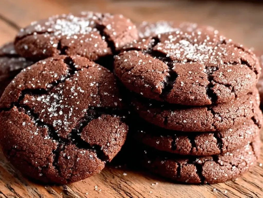 chewy chocolate sugar cookies - featured image