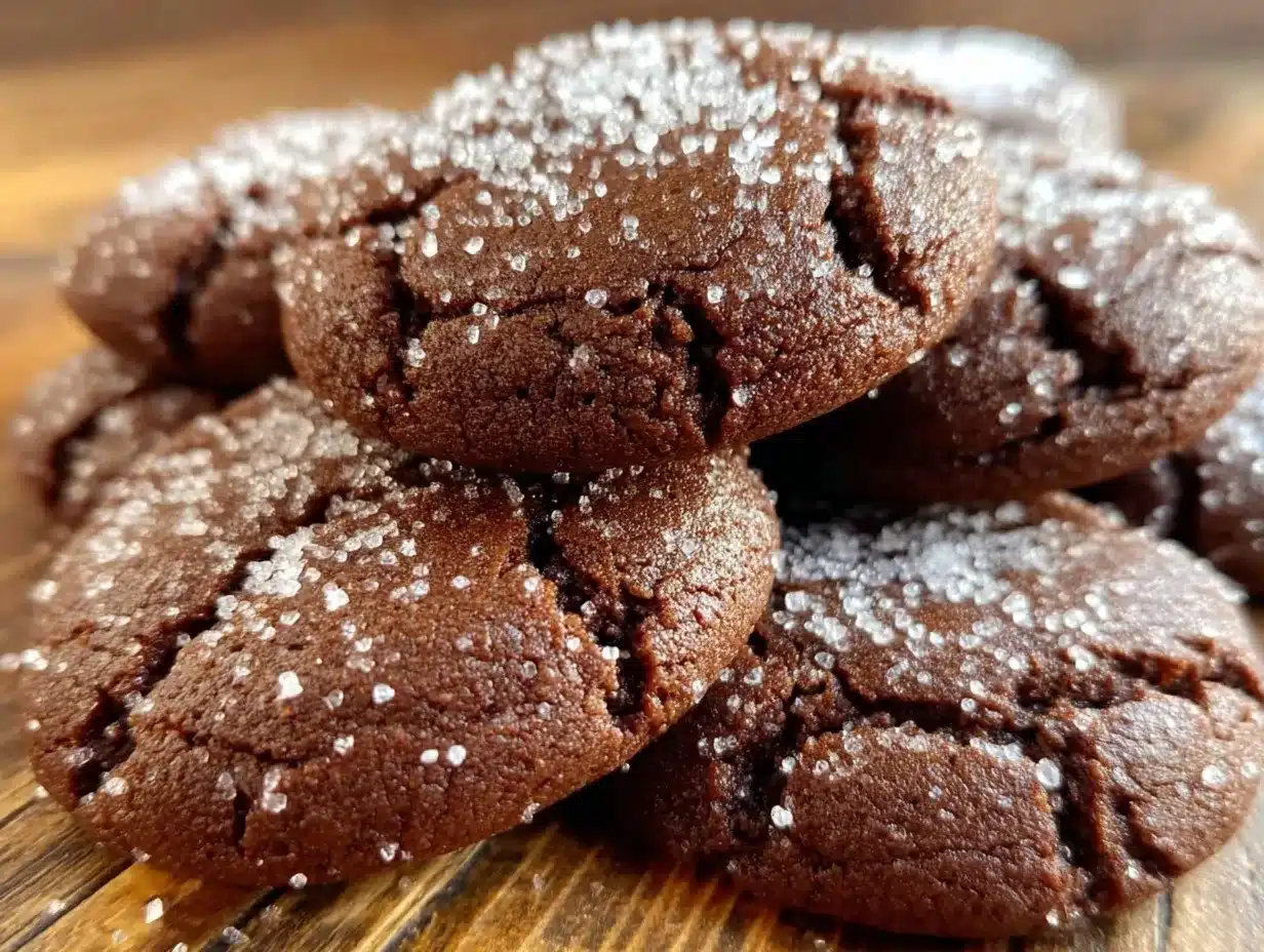 chewy chocolate sugar cookies preparation steps