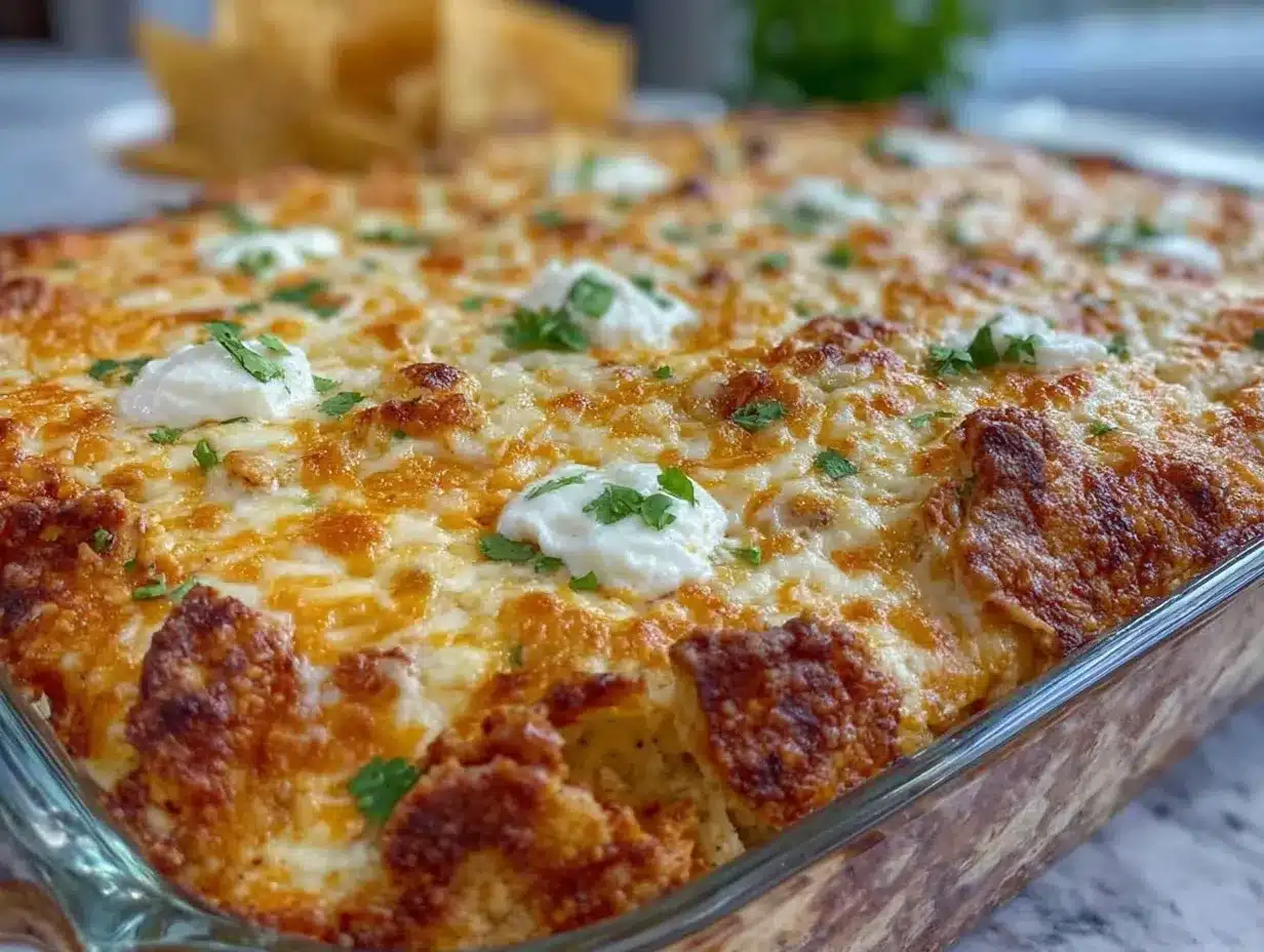 chicken taco casserole preparation steps