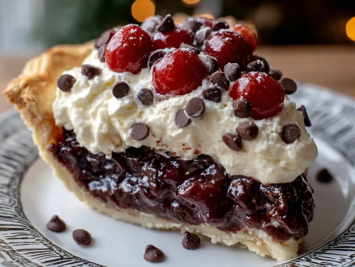 chocolate cherry cream pie preparation steps