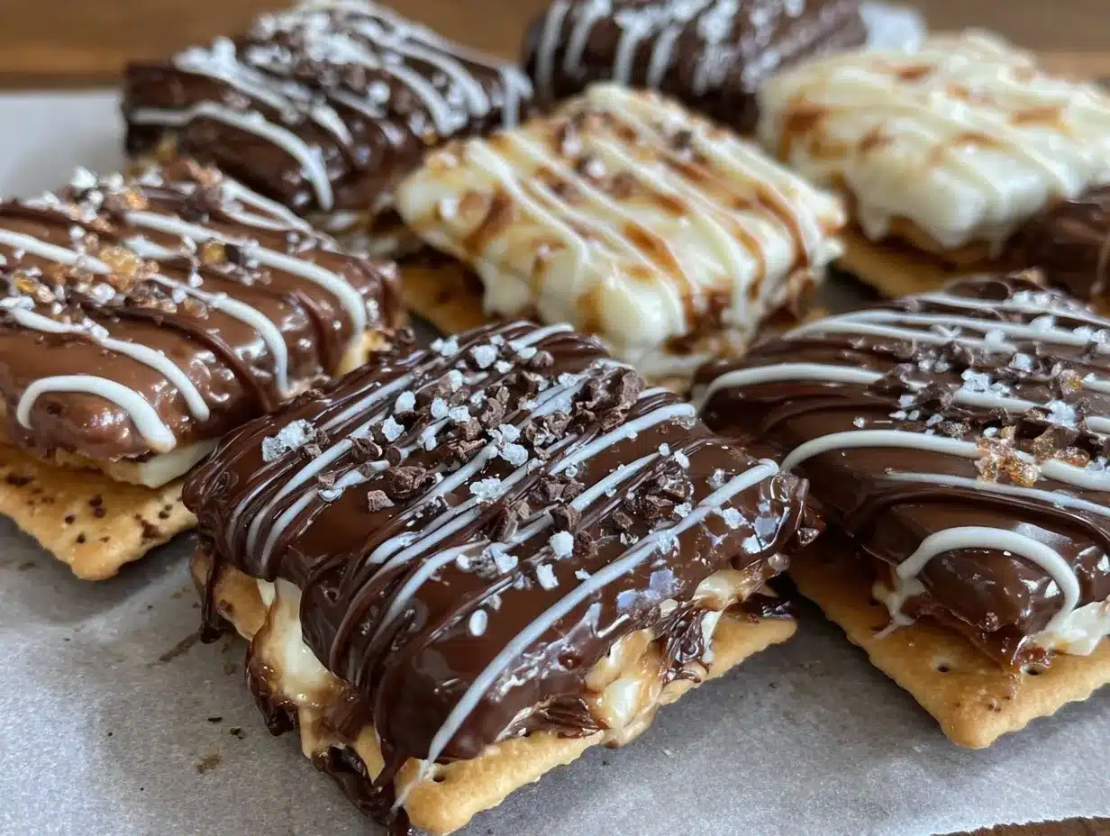 chocolate-covered graham crackers preparation steps