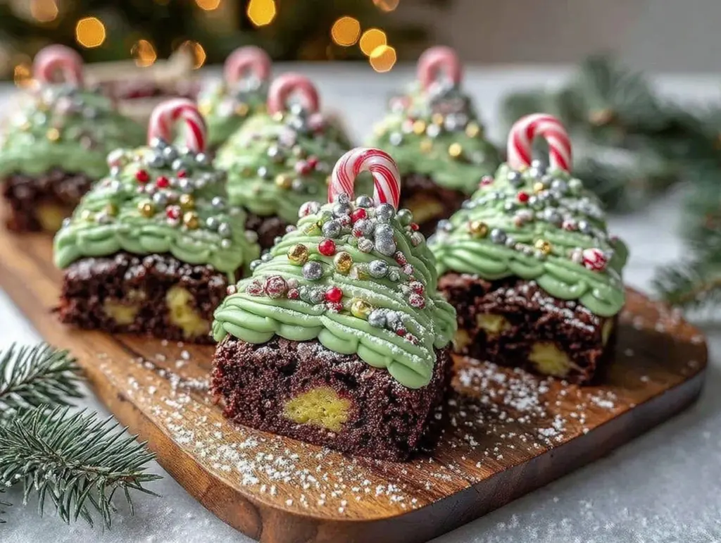 Christmas Tree Brownies - featured image