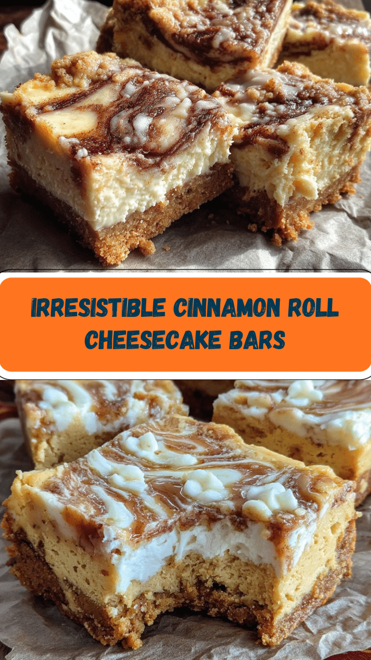 cinnamon roll cheesecake bars recipe
