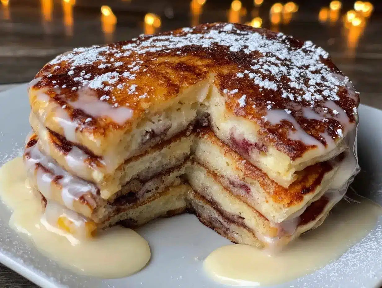 cinnamon roll pancakes preparation steps