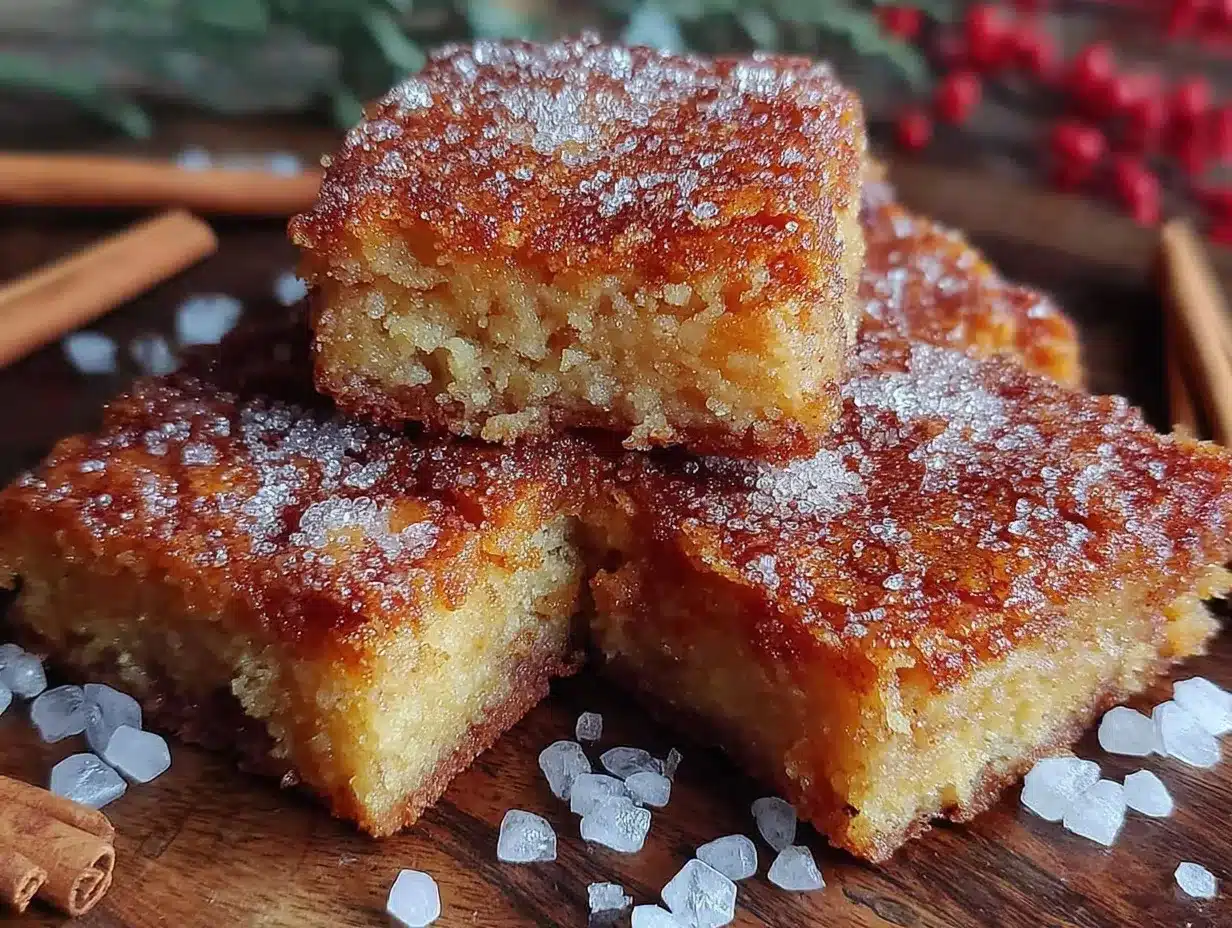 cinnamon sugar blondies preparation steps