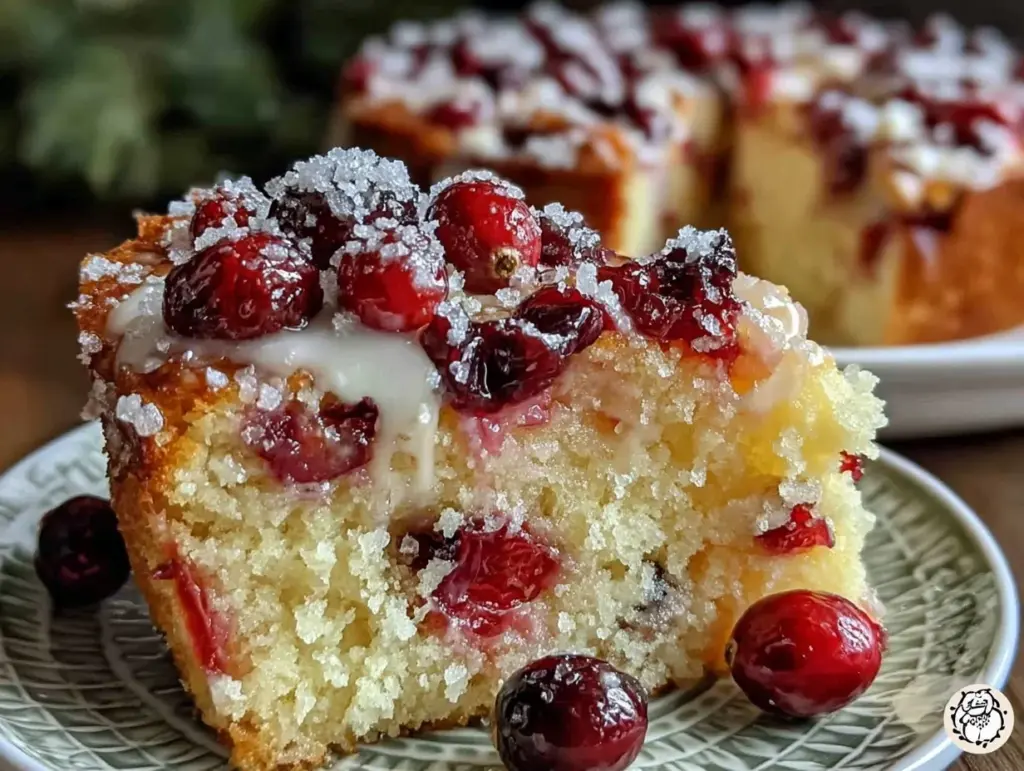 cranberry coffee cake - featured image