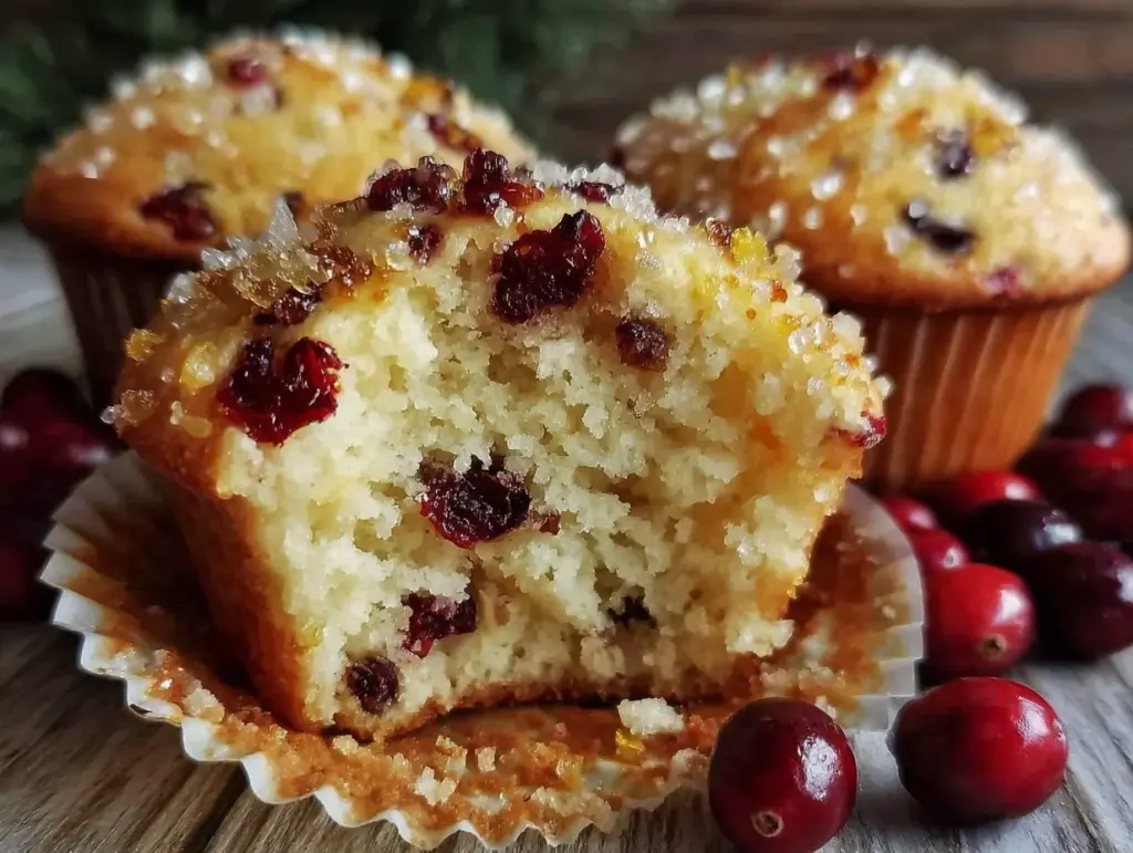 cranberry orange muffins - featured image