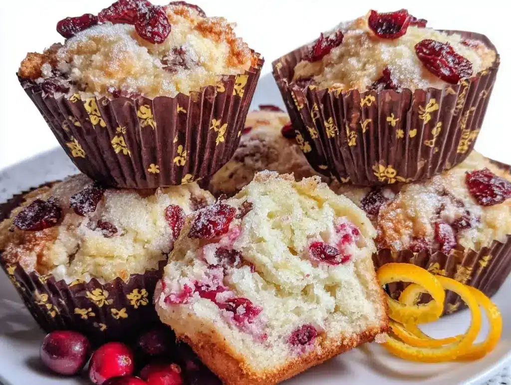 cranberry orange muffins - featured image
