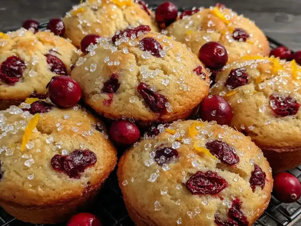 cranberry orange muffins - featured image