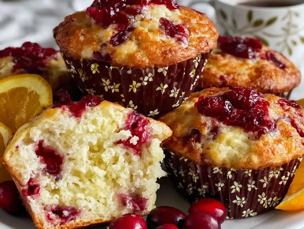 cranberry orange muffins preparation steps