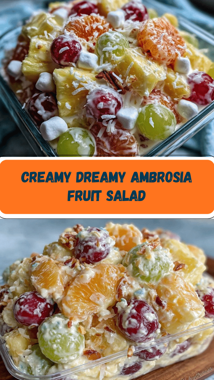creamy ambrosia fruit salad recipe