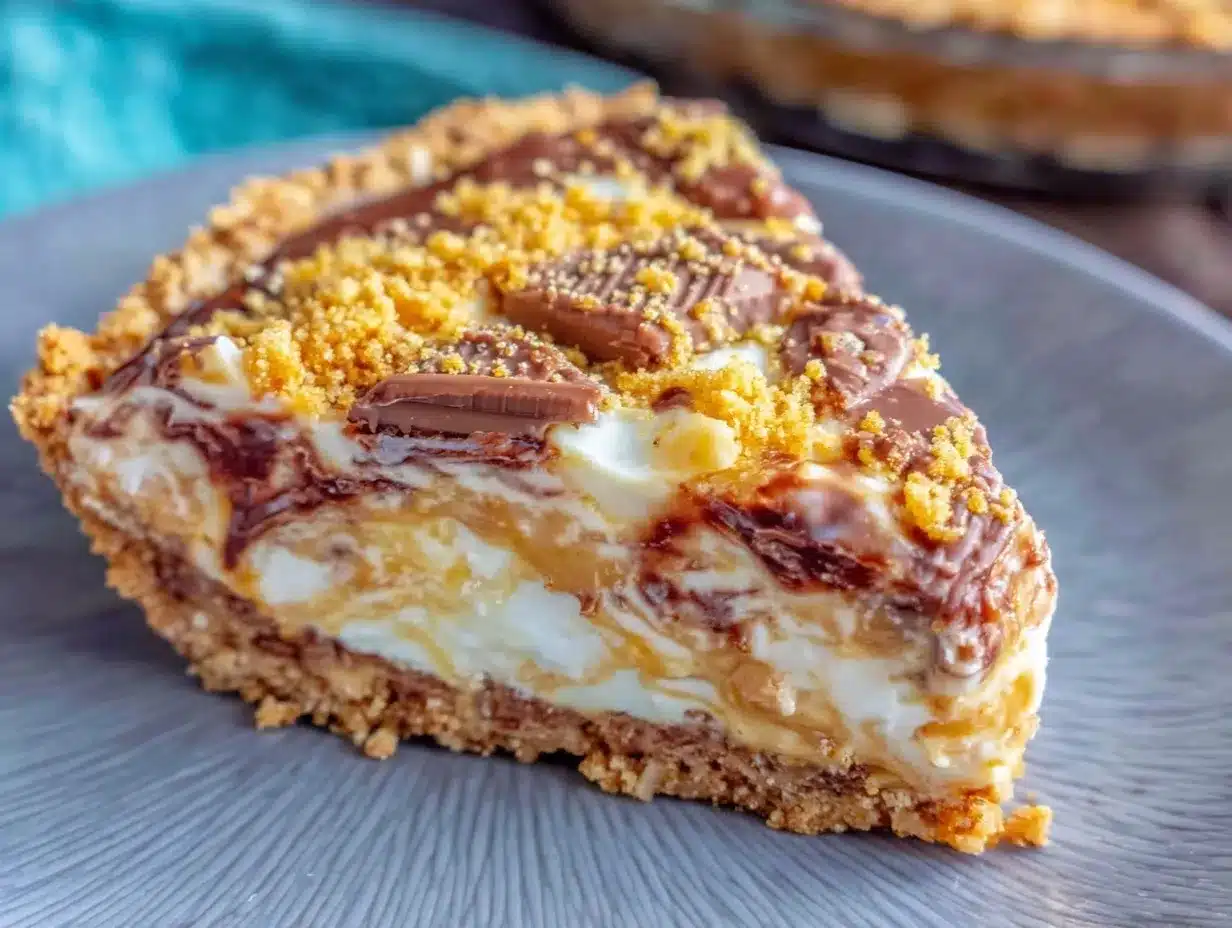 creamy Butterfinger pie preparation steps