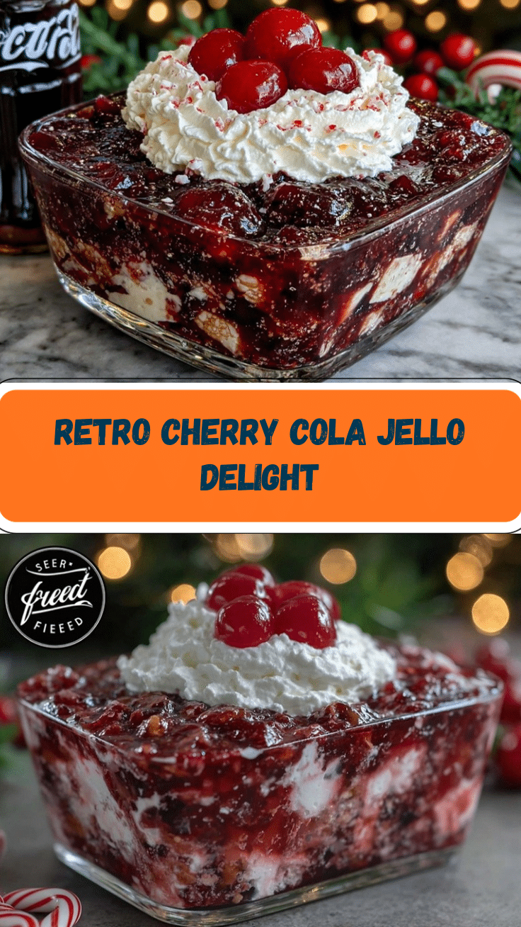 creamy cherry Coca-Cola Jello salad recipe