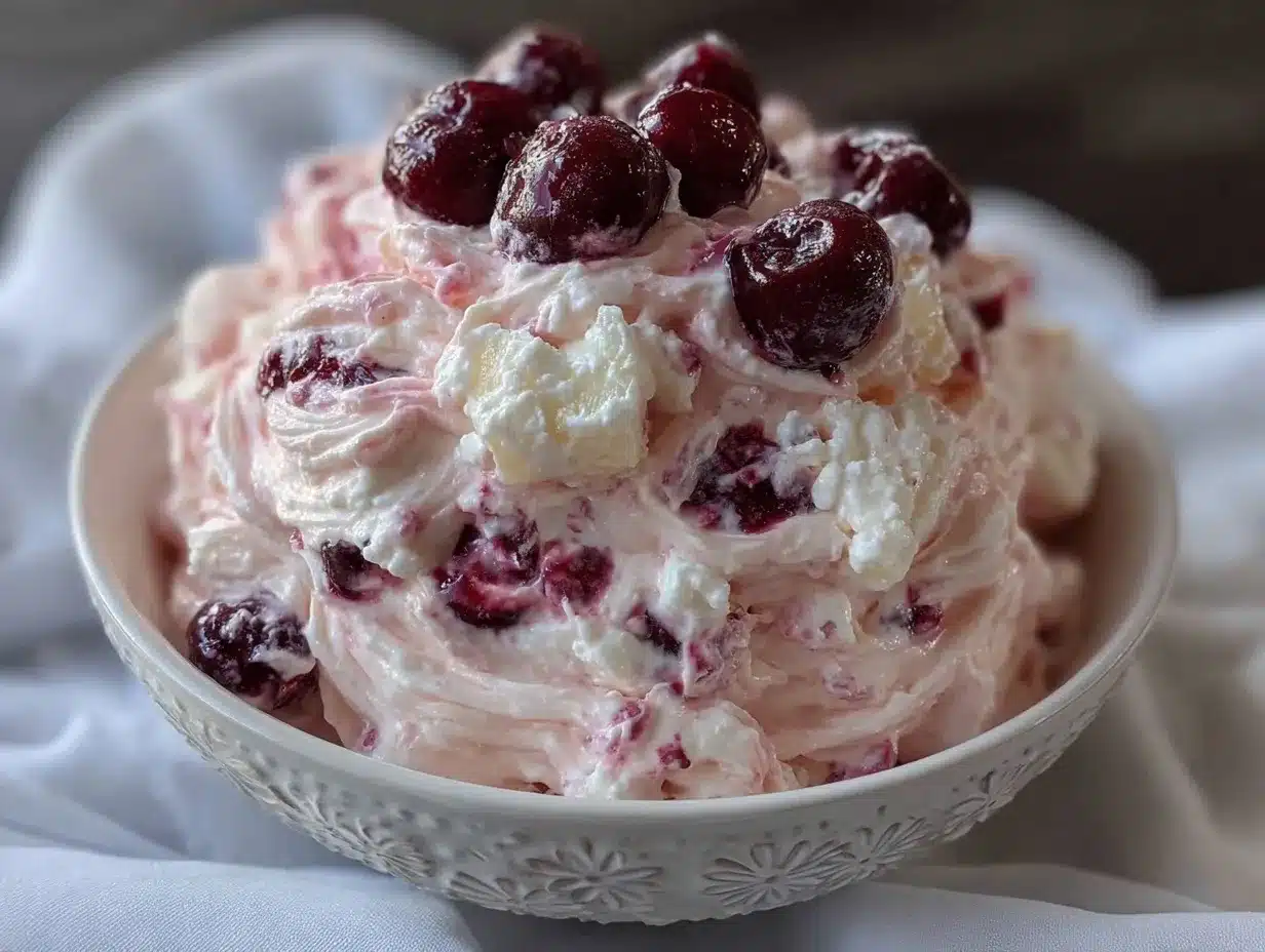 creamy cherry salad preparation steps