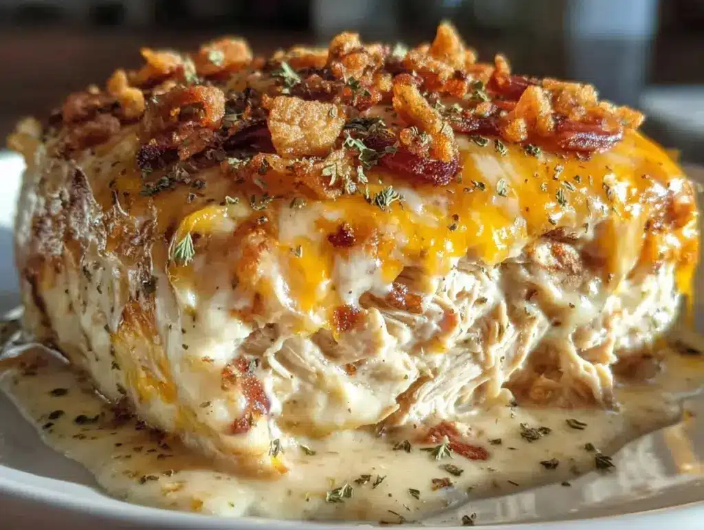 creamy chicken casserole - featured image