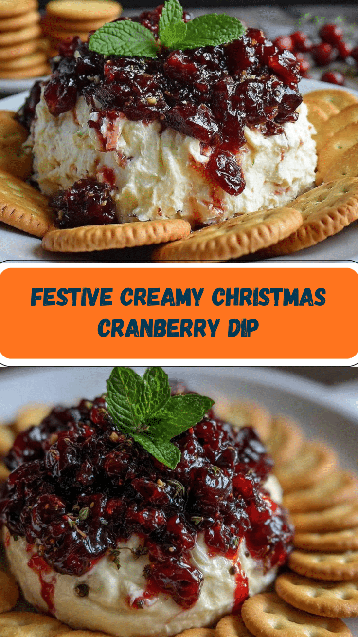 creamy Christmas cranberry dip recipe