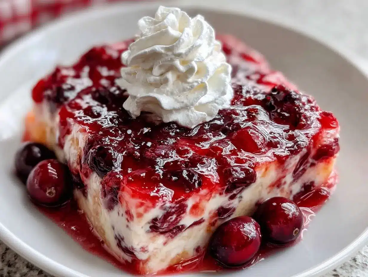 creamy cranberry jello salad preparation steps
