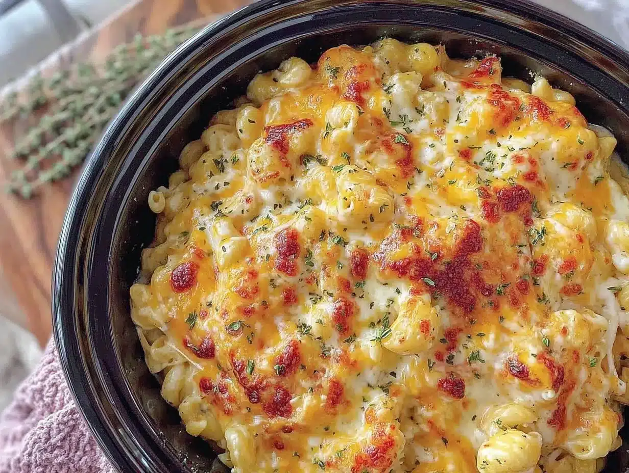 creamy crock pot mac and cheese preparation steps